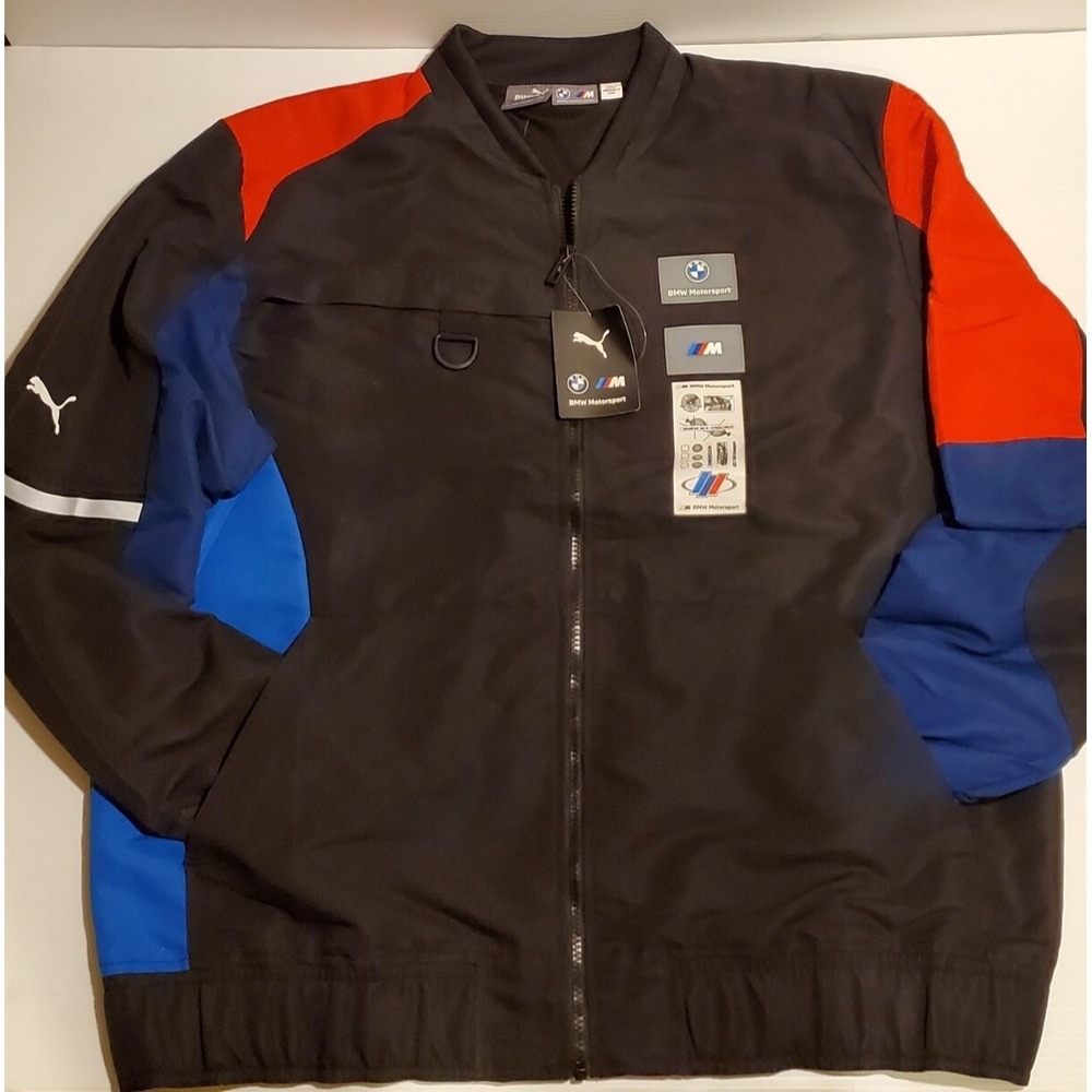 Puma Men's Size XL Blue BMW M Motorsport Street Motorsport Jacket 531129-04 F - Picture 4 of 14